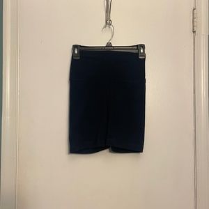 Blue biker shorts
